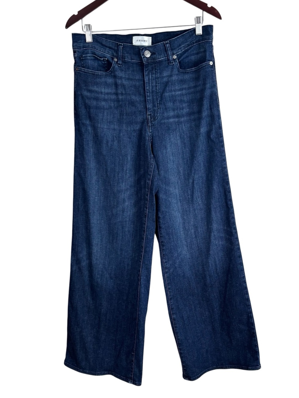 Frame Le Slim Palazzo Wide Leg High Rise Jeans Women’s Size 30 Guilty Wash